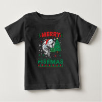 Merry Fishmas Fish Fishing Dad Fisherman Christmas