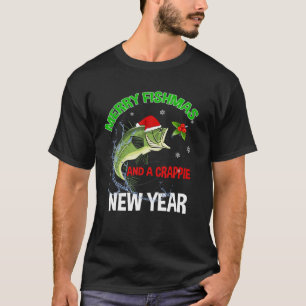 Merry Fishmas Fish Fishing Fisherman Christmas Xma T-Shirt