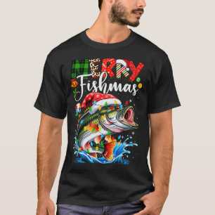 Merry Fishmas Fish Fishing Merry Xmas Christmas Me T-Shirt