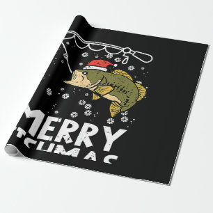Merry Fishmas Fish Fishing Wrapping Paper