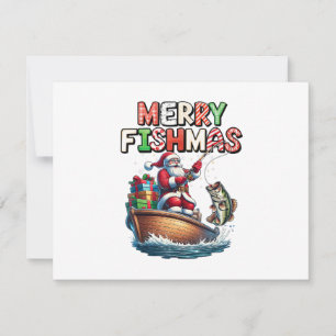 Merry Fishmas Santa Fishing Lovers Funny Fisherman