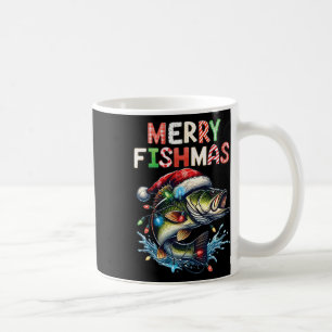 Merry Fishmas Santa Fishing Lovers Funny Fisherman Coffee Mug