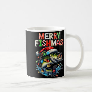 Merry Fishmas Santa Fishing Lovers Funny Fisherman Coffee Mug