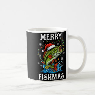 Merry Fishmas Santa Fishing Lovers Funny Fisherman Coffee Mug