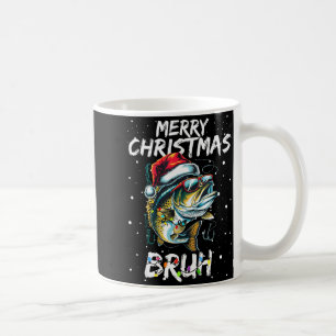 Merry Fishmas Santa Fishing Lovers Funny Fisherman Coffee Mug