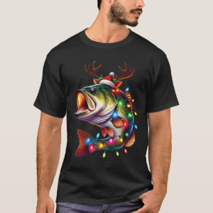 Merry Fishmas Santa Fishing Lovers Funny Fisherman T-Shirt