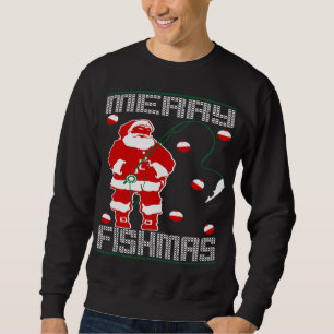 Merry Fishmas Santa Sweatshirt
