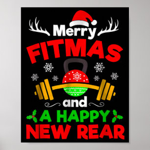 Merry Fitmas And A Happy New Year Poster