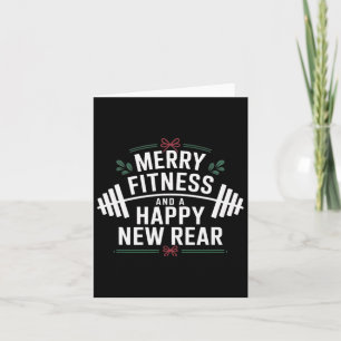 Merry Fitness And Happy New Rear Funny Gym Lover E Card