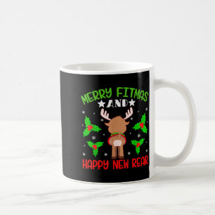 Merry Fitness Happy New Rear Workout Christmas  Coffee Mug