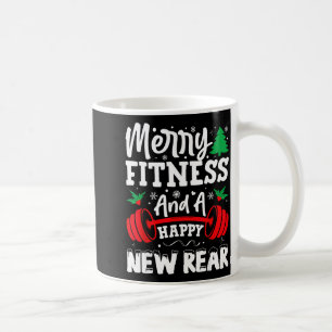 Merry Fitness Happy New Rear Workout Christmas  Coffee Mug