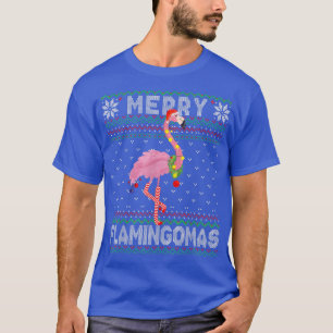 Merry Flamingomas Happy Christmas Holiday Flamingo T-Shirt