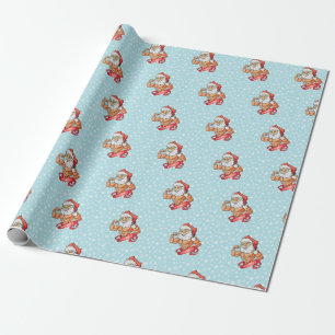 Merry Flexmas Santa Musclehead Wrapping Paper