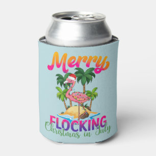 Merry Flocking Christmas   Christmas in July Can Cooler