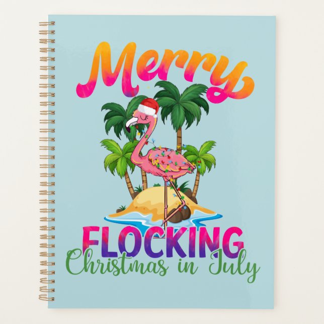 Merry Flocking Christmas | Christmas in July Planner (Front)