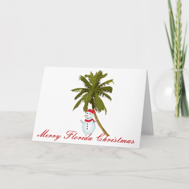 Merry Florida Christmas Holiday Card (Front)