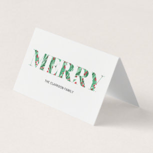 MERRY Folded Card