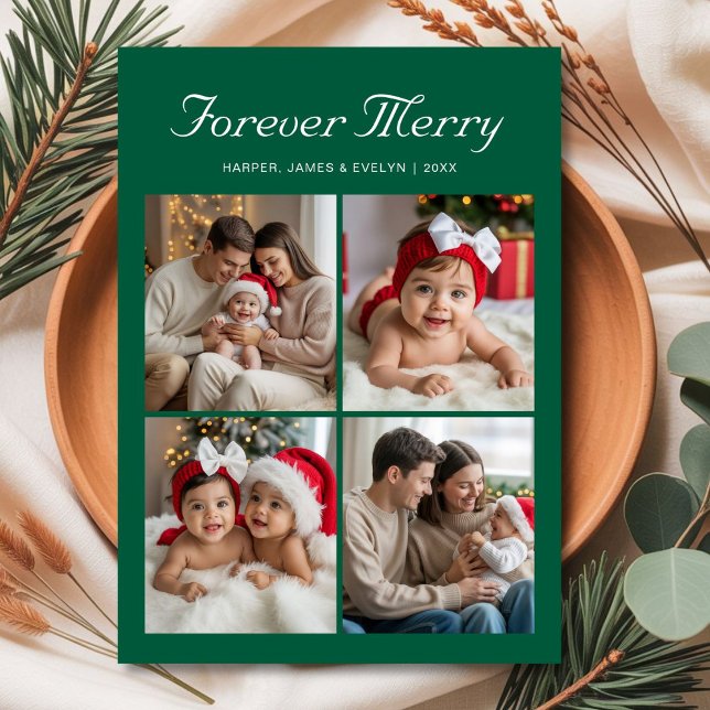 Merry Forever – Cheerful Family Holiday Card (Creator Uploaded)