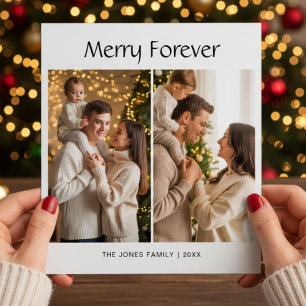 Merry Forever Family 2 photo holiday card