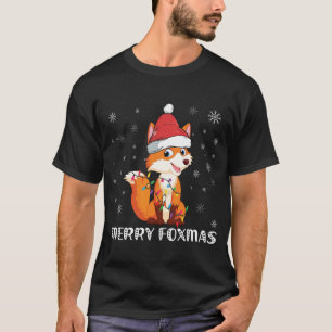 Merry Foxmas Funny Christmas Fox Lovers Fox Owner T-Shirt