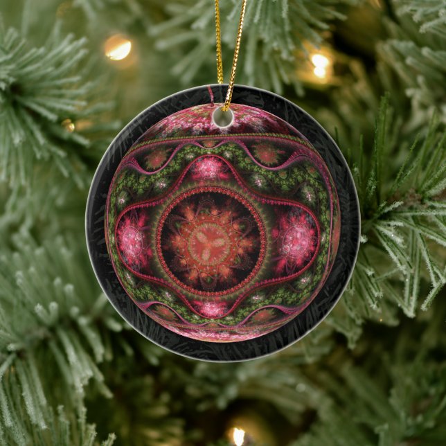 Merry Fractal Art Ornament (Tree)