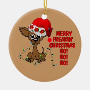 Merry Freakin' Christmas Brother Ceramic Tree Decoration