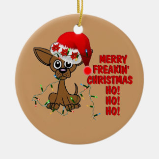 Merry Freakin' Christmas Brother Ceramic Tree Decoration