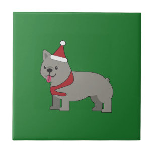 Merry Frenchie Ceramic Tile