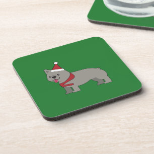 Merry Frenchie Coaster