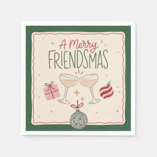 Merry Friendsmas Holiday Party Napkin