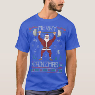 Merry Gainzmas Ugly Christmas Sweater Gym Coach Sa