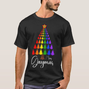 Merry Gaymas Christmas Santa Human LGBT Gay Pride  T-Shirt