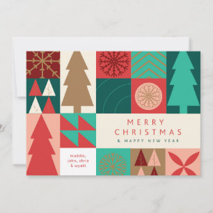 Merry Geometric Christmas - Modern Holiday