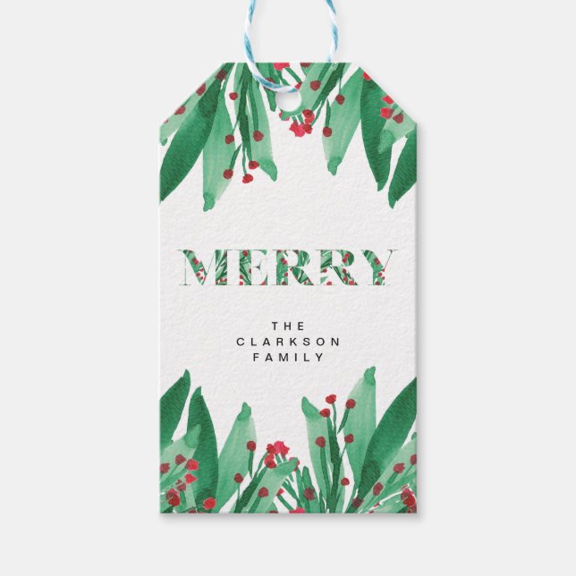 MERRY gift tag (Front)
