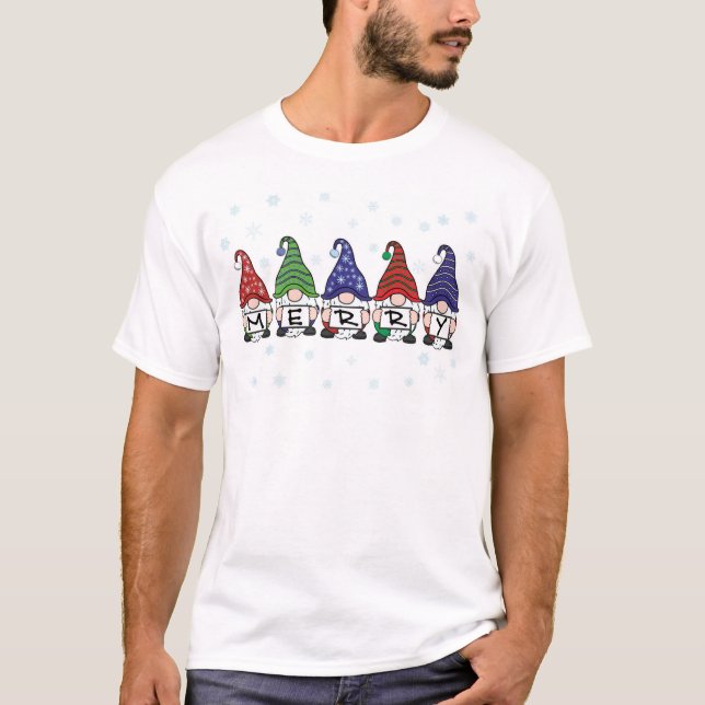 Merry Gnomes  T-Shirt (Front)
