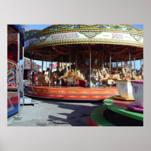 Merry-go-round At The Fair Poster