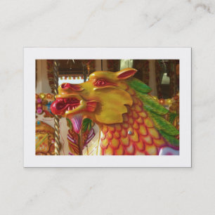 Merry-go-round Dragon (Bordered) Business Card