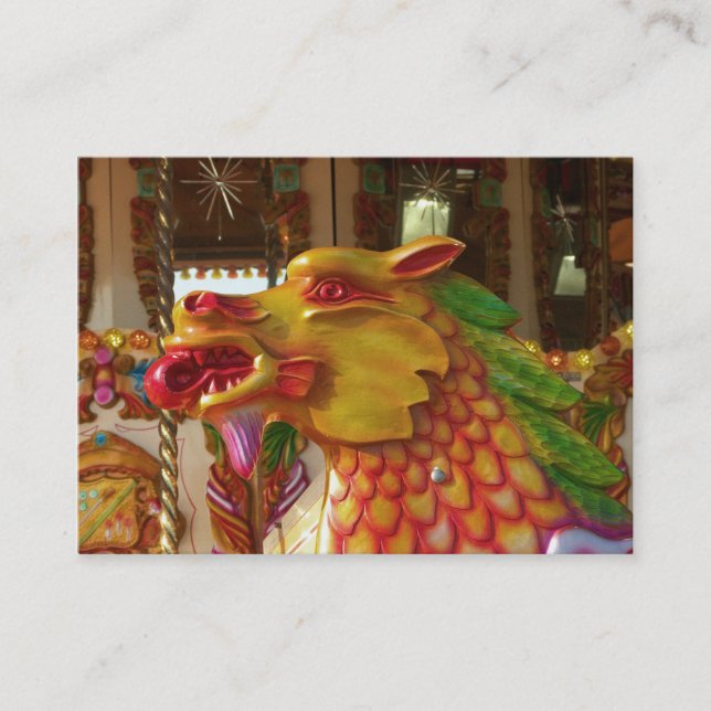 Merry-go-round Dragon Business Card (Front)