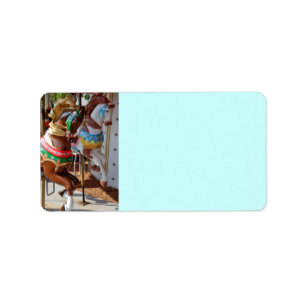 Merry-Go-Round Horses Label