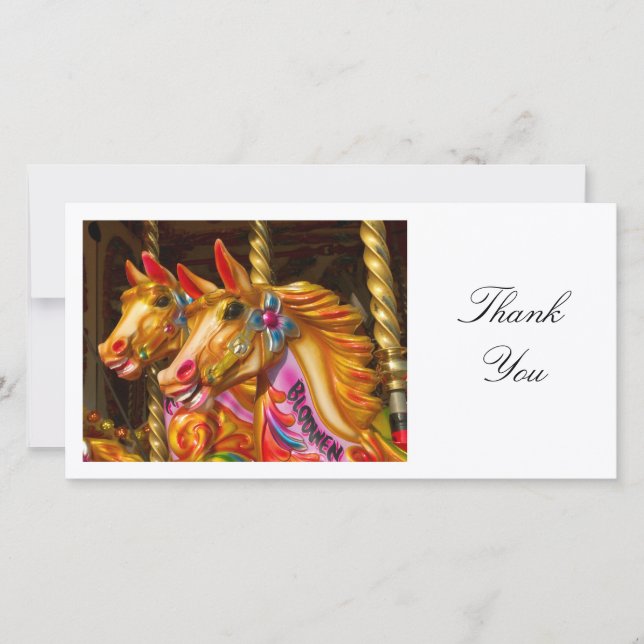 Merry-go-round Horses - Thank You (Front)
