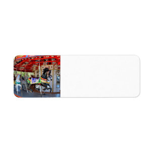 Merry-Go-Round in Motion Return Address Label