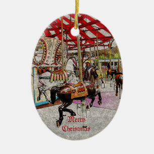 merry-go-round ornament vintage styled