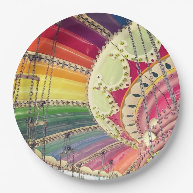 Merry Go Round Paper Plate (Front)