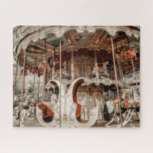 Merry-Go-Round Sacred Heart Montmartre Paris Jigsaw Puzzle