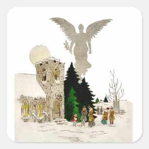 Merry Go Round Square Sticker