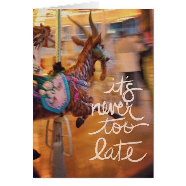 Merry Goat It is Never Too Late, Inspiring (Front)