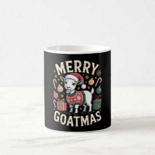 Merry Goatmas Christmas Goat Xmas Hat Ugly Sweater Coffee Mug