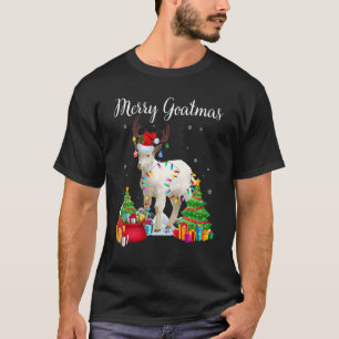 Merry Goatmas Goat Christmas Reindeer Santa Goat T-Shirt