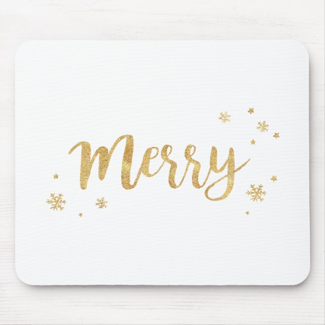 Merry (Gold) Mouse Pad (Front)