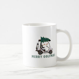 Merry Golfmas Golf Cart Christmas Lights Golfer Go Coffee Mug